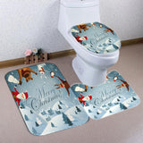 Christmas,Snowman,Shower,Curtain,Toilet,Cover,Cushion