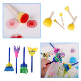 27Pcs,Drawing,Stamp,Painting,Sponge,Brushes,Storage,Children