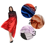 Women,Satin,Gradient,Colors,Scarf,Beach,Sunshade,Towel,Shawl