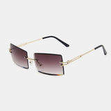 Women,Frameless,Color,Gradient,Square,Shape,Fashion,Casual,Protection,Sunglasses