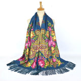 Printing,Tassel,Shawl,Scarf,Mexican,Scarf