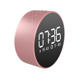 Loskii,Portable,Playback,Subwoofer,Speaker,Radio,Clock,Mirror,Display,Wireless,Blueto