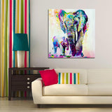 Miico,Painted,Paintings,Animal,Elephant,Paintings,Decoration