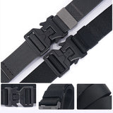 125CM,Width,Magnetic,Buckle,Leisure,Canvas,Waist,Quick,Unlock,Men's,Elastic,Tactical