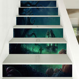 Miico,LT012,Halloween,Stciker,Stair,Sticker,Horror,Sticker,Removable,Sticker