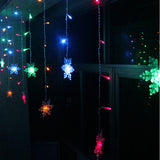 Curtain,Snowflake,String,Lights,Fairy,Lights,Modes,Christmas,Lights