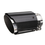 Carbon,Fiber,Black,Universal,Exhaust,Muffler