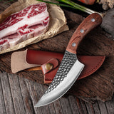 KCASA,Stainless,Steel,Boning,Knife,Kitchen,Knife,Sharp,Utility,Butcher,Knife,Kitchen,Tools,Sheath,Cover