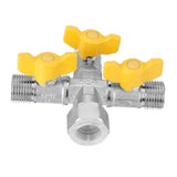 Garden,Manifold,Quick,Connector,Three,Outlet,Water,Splitter,Valve,Adapter,Washing,Machine,Faucet"