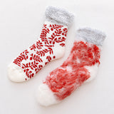 Winter,Thicken,Velvet,Socks,Ladies,Towel,Christmas,Snowflake,Floor