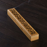 Bamboo,Incense,Burner,Drawer,Magnet,Incense,Hollow,Carving,Cover,Burner,Censer,Holder