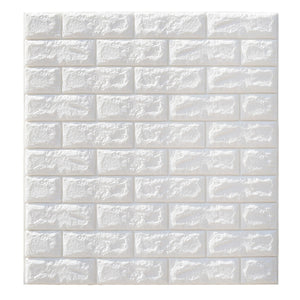 Waterproof,Brick,Sticker,White,Panel,70x77cm