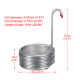 9.5mm,Stainless,Steel,Efficient,Chiller,Brewing,Bottles,Holder