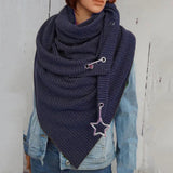 Women,Cotton,Thick,Winter,Outdoor,Casual,Stripe,Pattern,Decoration,Scarf,Shawl