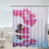 180*200cm,Bathroom,Shower,Curtain,Purple,Flower,Waterproof,Curtain