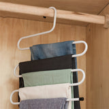 Pants,Trousers,Hanger,Multi,Layers,Stainless,Steel,Clothing,Towel,Storage,Closet,Space