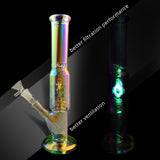 Handmade,Beaker,Glass,Joint,Pipes,Bubblers,Smoking,Recycler,Tobaccco,Water,Hookaah,Luminous