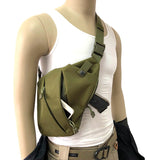 Women,Canvas,Crossbody,Shoulder,Chest,Backpack,Theft,Holster,Tactical,Sling