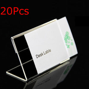 20Pcs,9cmx6cm,Acrylic,Display,Label,Price,Holder,Stands