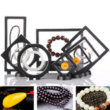 Suspended,Floating,Display,Stand,Jewelry,Frame,Holder,Storage