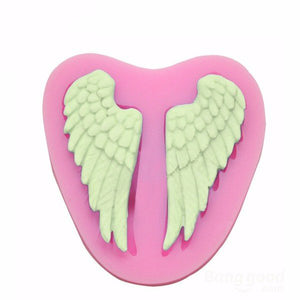 Angel,Wings,Silicone,Fondant,Chocolate,Polymer,Mould