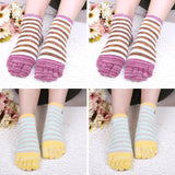 Ladies,Socks,Simple,Fashion,Cotton,Striped,Ankle,Socks