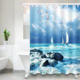 Beach,Shower,Curtain,Bathroom,Carpet,Shower,Curtain