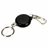 Chain,Stainless,Steel,Holder,Keyring,Retractable,Recoil