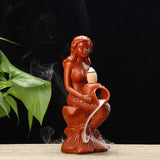 Ceramic,Incense,Burner,Handmade,Backflow,Incense,Stick,Holder,Decorations