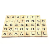 100pcs,School,Wooden,Scrabble,Tiles,Letters,Wedding,Pendants,Craft,Complete,Decor,Supplies