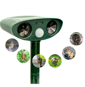 Solar,Ultrasonic,Animal,Repeller,Deterrent,Deterrent,Solar,Powered,Scarer,Repellent