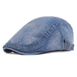 Washed,Denim,Beret,Forward,Outdoor,Travel,Retro