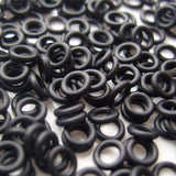 Suleve,M2SW1,50pcs,Black,Rubber,Rings,Aluminum,Darts,Washers