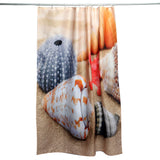 x180cm,Conch,Starfish,Beach,Hooks,Bathroom,Shower,Curtain