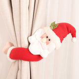 Loskii,Christmas,Decorations,Small,Creative,Curtain,Buckle,Cartoon,Snowman,Curtain,Decorations