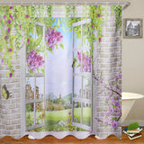 180180cm3D,Waterproof,Bathroom,Shower,Curtain,Printing,Polyester