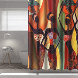 Waterproof,Custom,Distinctive,Cartoon,African,Woman,Bathroom,Shower,Curtains,Decor,60''x72''