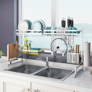 Stainless,Steel,Kitchen,Drying,Drainer,Storage,Shelf,Utensil,Holder,Plate,Cupboard,Storage