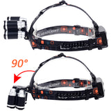 XANES,2500LM,Headlamp,Modes,Adjustable,Waterproof,2x18650,Battery,Charger,Light