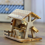 Wooden,Crafts,Waterwheel,Furniture,Office,Decorations