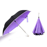 KCASA,Double,Layer,Reverse,Umbrella,Reflective,Windproof,Protection,Umbrel