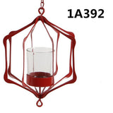 Glass,Hanging,Glass,Lantern,Light,Candle,Holder,Garden,Decorations