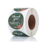 Thank,Round,Sticker,Wedding,Flower,Label