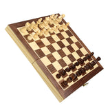 Chess,Wooden,Magnetic,Board,Crafted,Folding,Chessboard,Travel