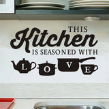 Creative,Sticker,Decal,Kitchen,Mural,Restaurants,Decorations