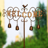 Waterproof,Retro,Birds,Shape,Stake,Chime,Welcoming,Frame,Stand,Balcony,Landscape,Outdoor,Garden,Decorations