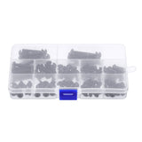 Suleve,M5CH6,120Pcs,Socket,Button,Screw,Grade,Carbon,Steel,Assortment