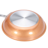 9inch,Aluminum,Stainless,Steel,Round,Stick,Copper,Frying,Cookware,Handle,Frying