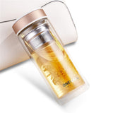 Large,Capacity,Glass,Water,Bottle,Double,Walled,Travel,Portable,Convenient,Infuser