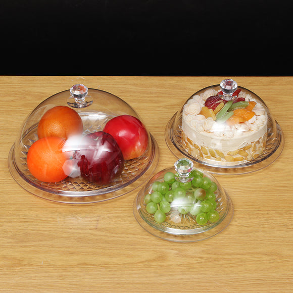 Transparent,Stand,Cover,Pastry,Display,Serving,Plate